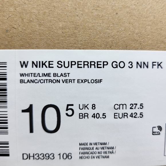 New Nike SuperRep Go 3 Flyknit Next Nature Women's Workout Shoes Size 10.5 - Picture 7 of 7